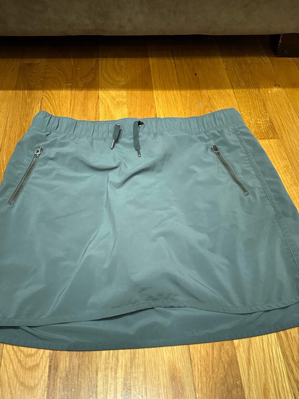 Athleta Teal Performance Skort with Zip Pockets
